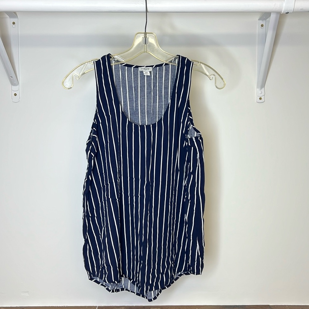 J. Crew Blue & White Striped Tanktop- XS